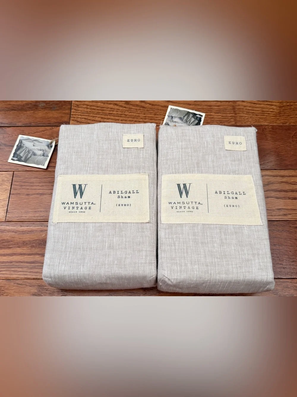 NWT- Wamsutta VintageStyle: Abilgall Linen Sham Euro 26